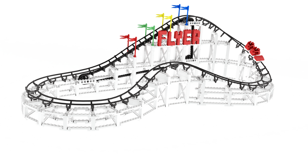 The Flyer Roller Coaster Kit | Lego Roller Coaster – CDX Blocks