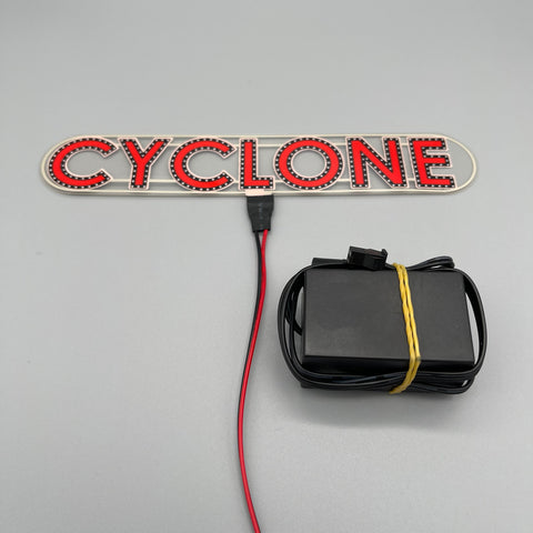 Cyclone Electroluminescent Sign